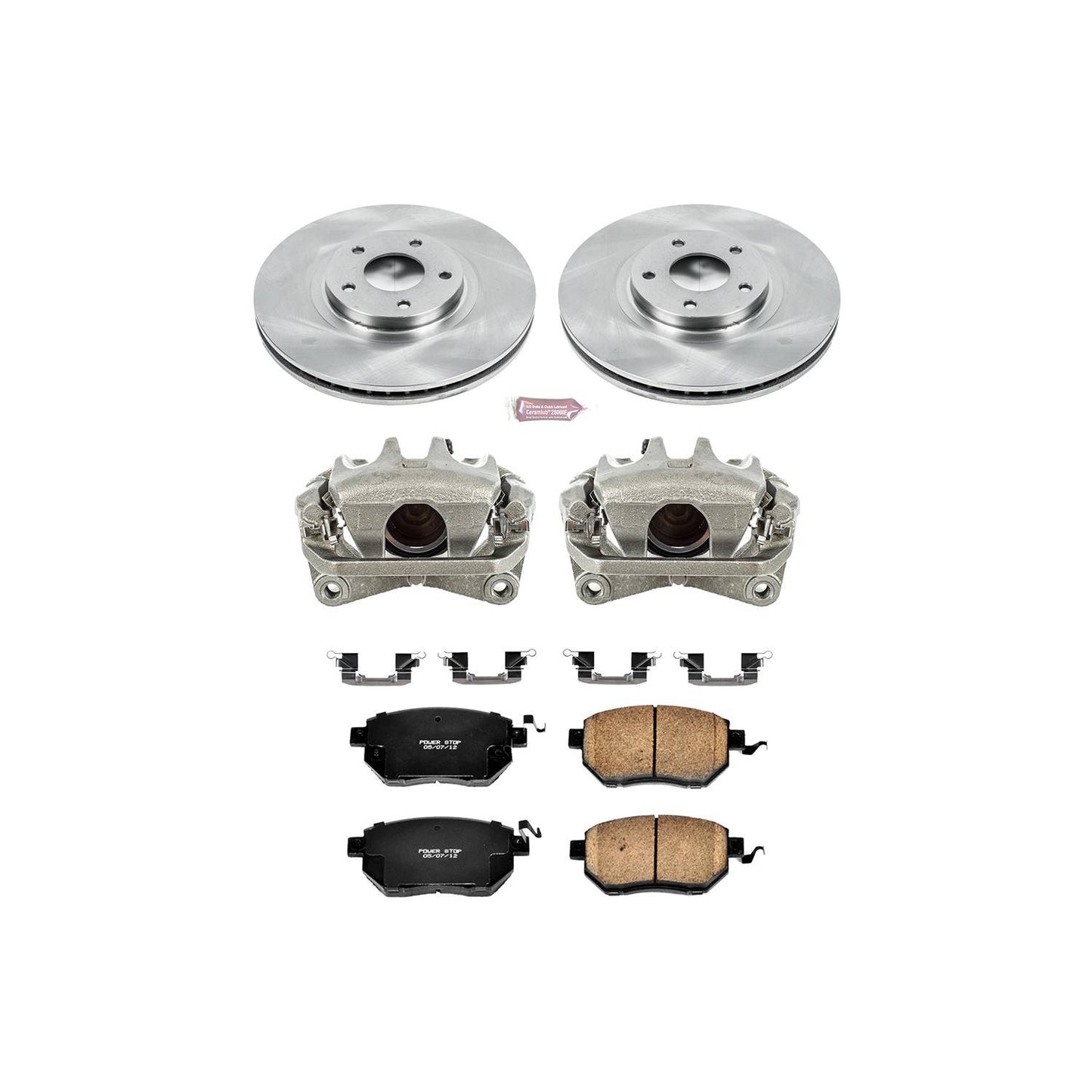 PowerStop Power Stop 03-05 Nissan Murano Front Autospecialty Brake Kit w/Calipers KCOE091A