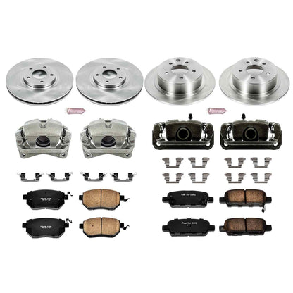 PowerStop Power Stop 05-06 Nissan Altima Autospecialty Kit w/ Calipers - Front and Rear KCOE092
