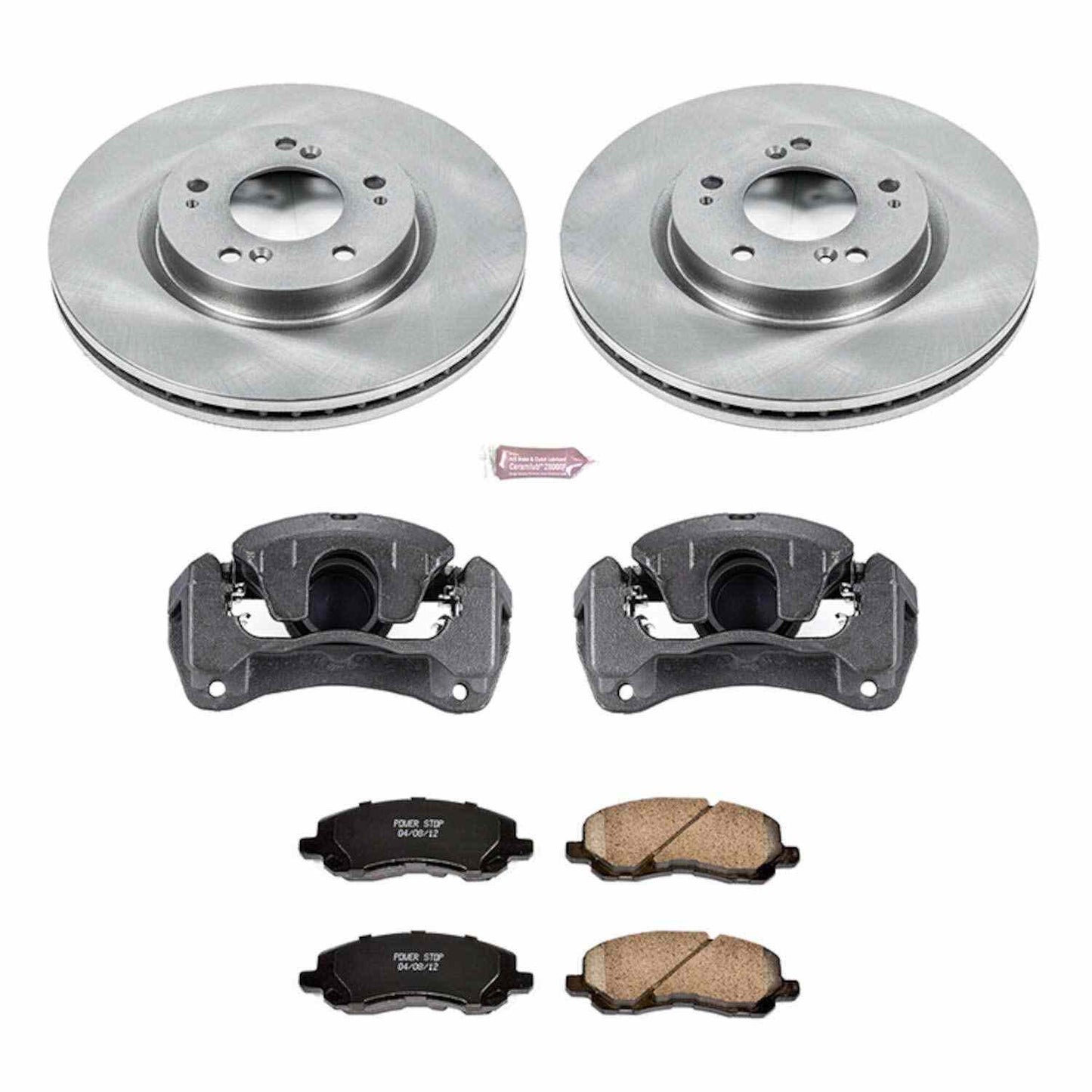PowerStop Power Stop 06-12 Mitsubishi Eclipse Front Autospecialty Brake Kit w/Calipers KCOE094