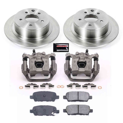 PowerStop Power Stop 07-10 Nissan Sentra Rear Autospecialty Brake Kit w/Calipers KCOE098B