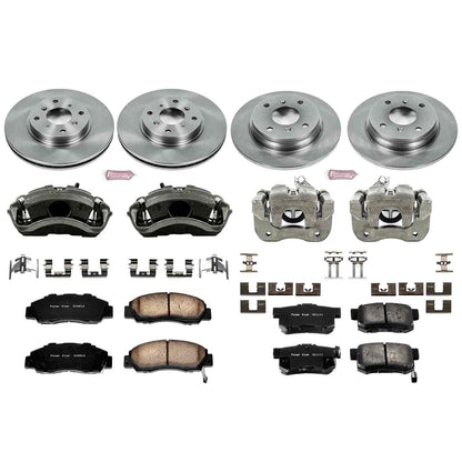 PowerStop Power Stop 93-96 Honda Prelude Autospecialty Kit w/ Calipers - Front and Rear KCOE1038