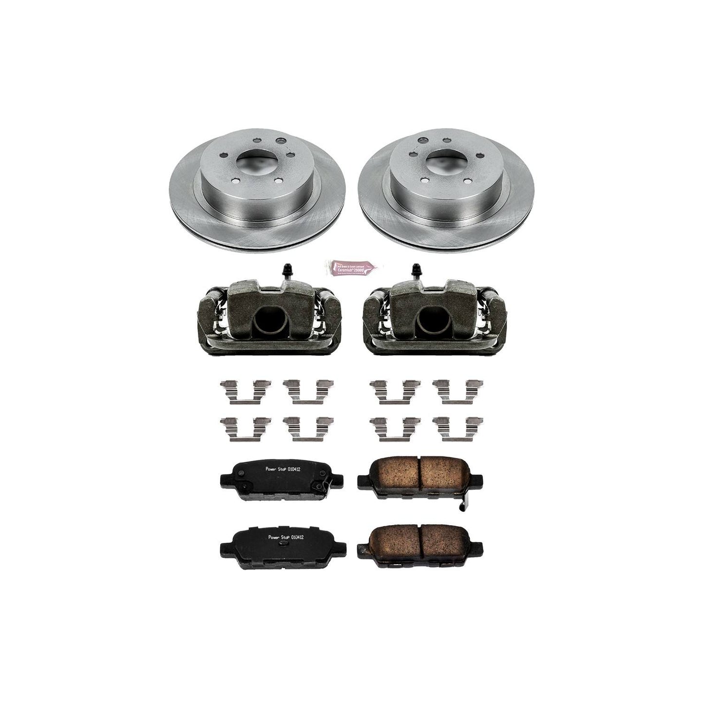 PowerStop Power Stop 03-05 Infiniti G35 Rear Autospecialty Brake Kit w/Calipers KCOE103