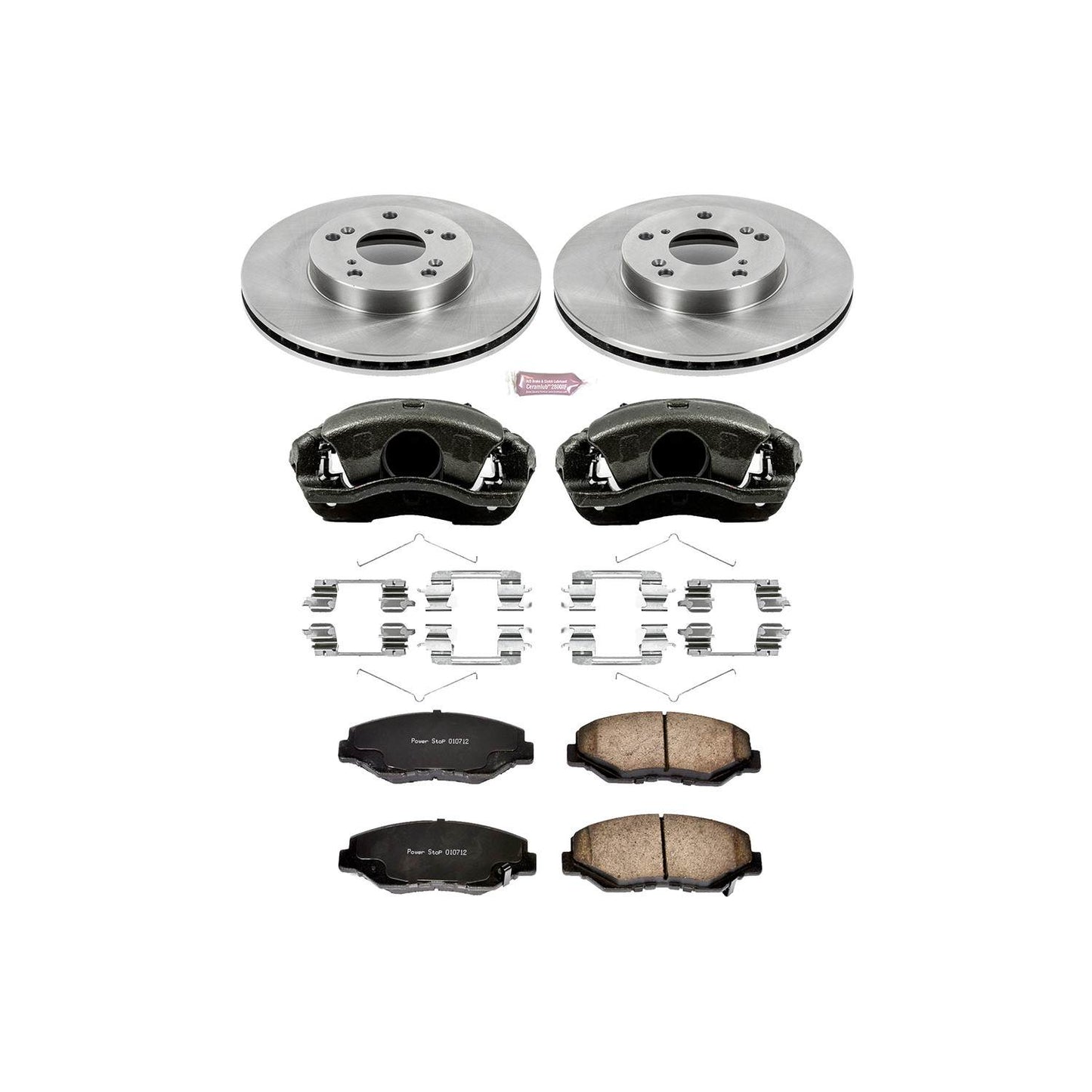 PowerStop Power Stop 14-15 Acura ILX Front Autospecialty Brake Kit w/Calipers KCOE1043