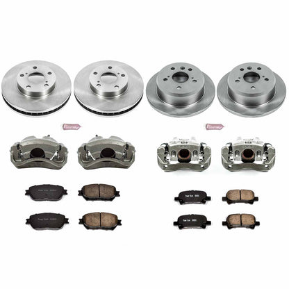 PowerStop Power Stop 02-06 Toyota Camry Autospecialty Kit w/ Calipers - Front and Rear KCOE1065