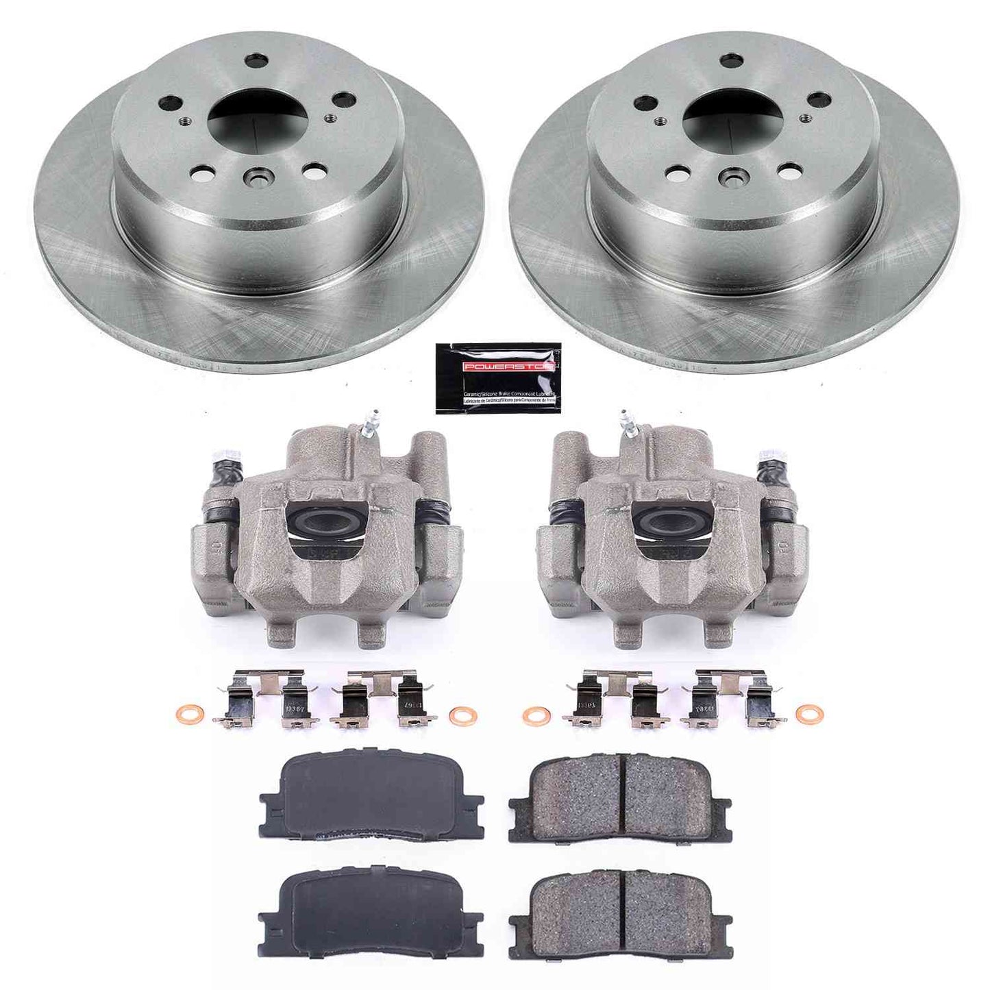 PowerStop Power Stop 01-03 Toyota High Lander Rear Autospecialty Brake Kit w/Calipers KCOE1069