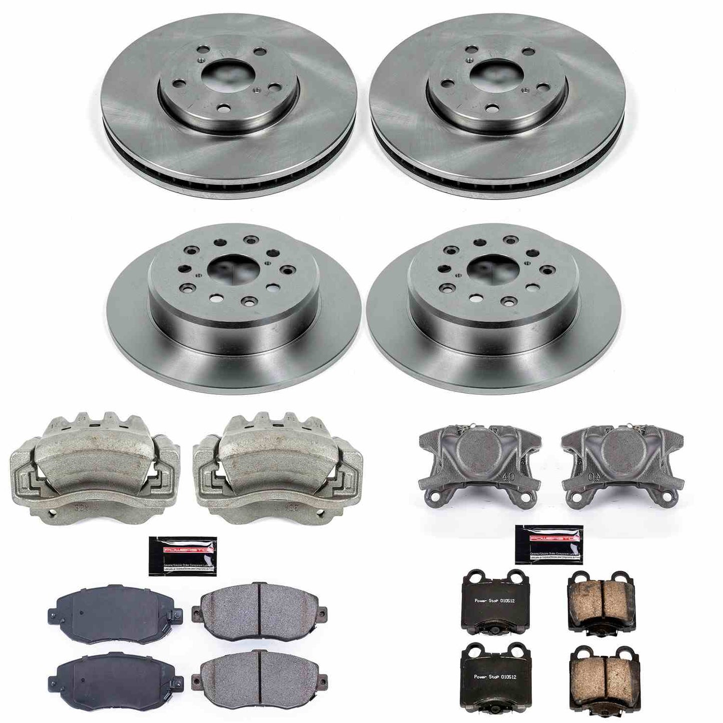 PowerStop Power Stop 01-05 Lexus IS300 Autospecialty Kit w/ Calipers - Front and Rear KCOE1079A