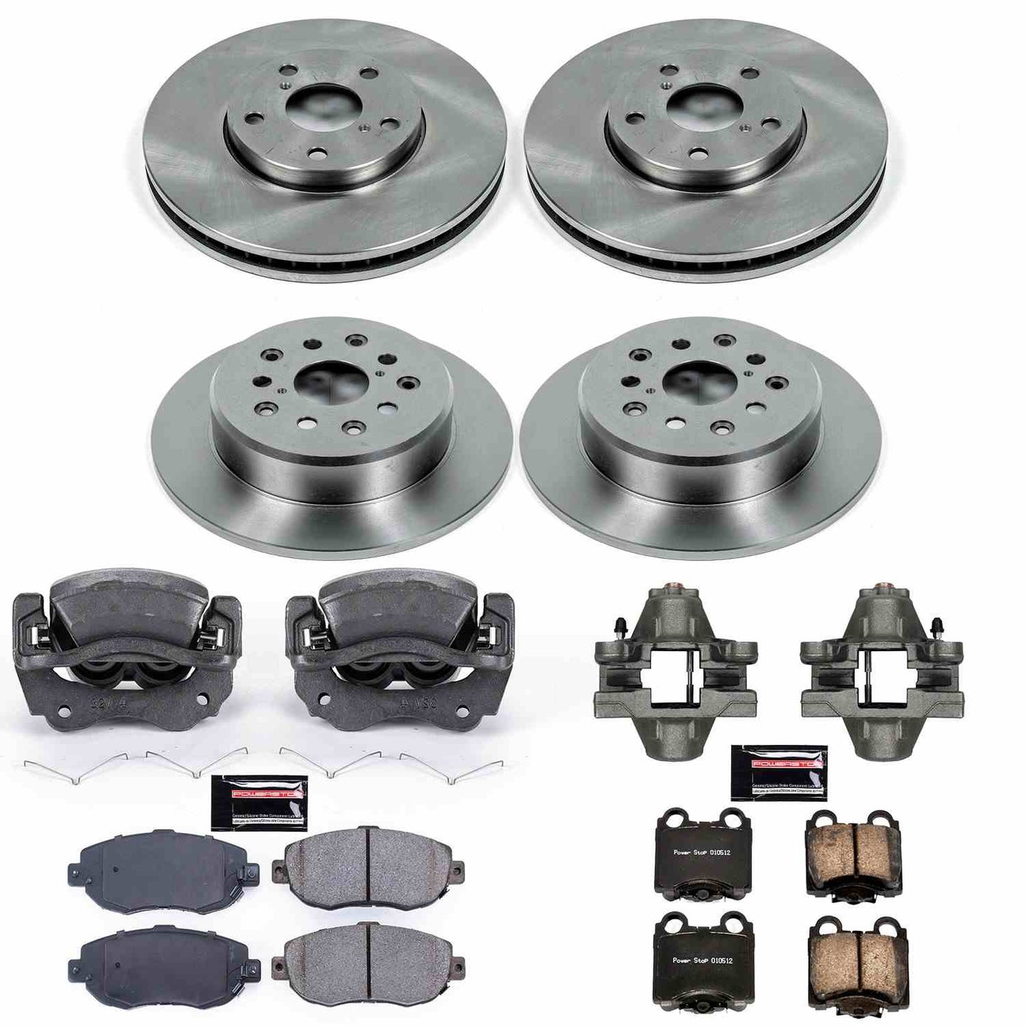 PowerStop Power Stop 98-05 Lexus GS300 Autospecialty Kit w/ Calipers - Front and Rear KCOE1079