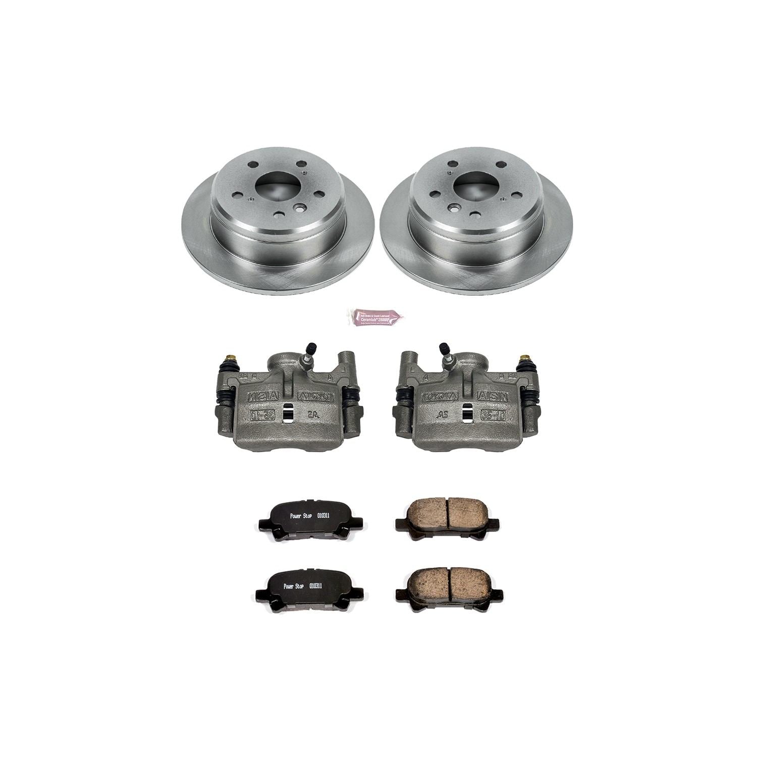 PowerStop Power Stop 00-01 Toyota Camry Rear Autospecialty Brake Kit w/Calipers KCOE1083