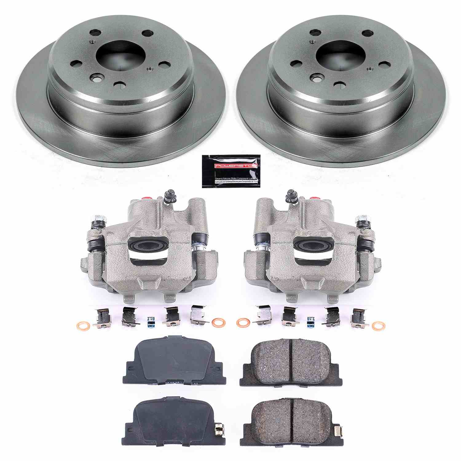PowerStop Power Stop 00-01 Lexus ES300 Rear Autospecialty Brake Kit w/Calipers KCOE1084
