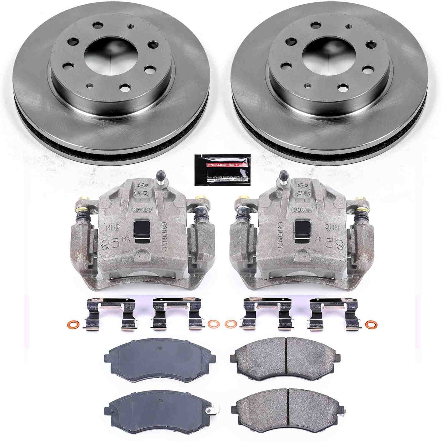 PowerStop Power Stop 99-01 Hyundai Sonata Front Autospecialty Brake Kit w/Calipers KCOE1087B