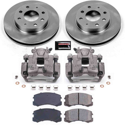 PowerStop Power Stop 02-07 Mitsubishi Lancer Front Autospecialty Brake Kit w/Calipers KCOE1092