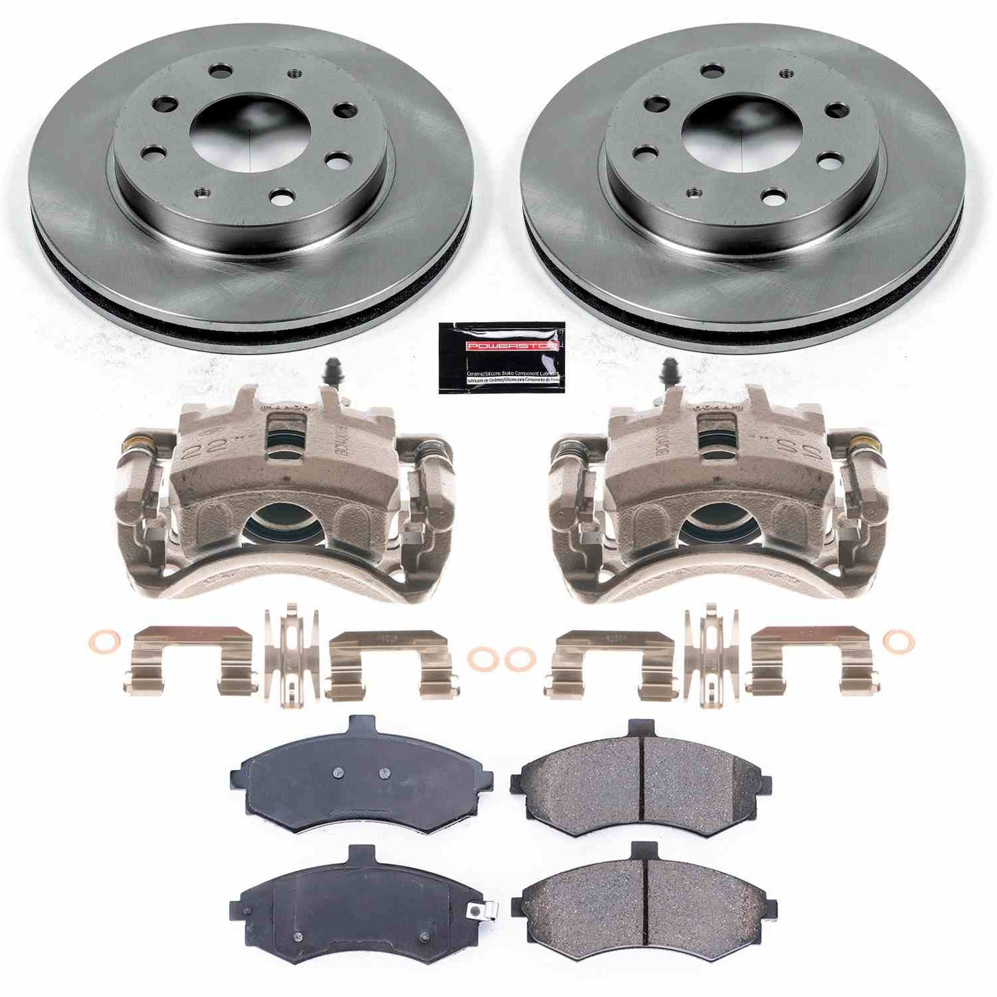 PowerStop Power Stop 03-05 Hyundai Elantra Front Autospecialty Brake Kit w/Calipers KCOE1093A