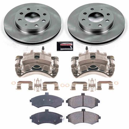 PowerStop Power Stop 03-05 Hyundai Elantra Front Autospecialty Brake Kit w/Calipers KCOE1093A