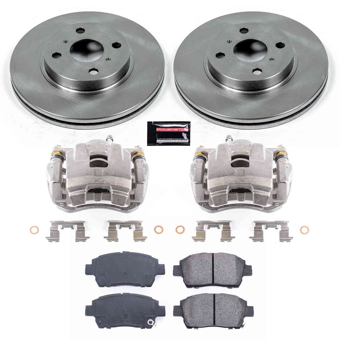 PowerStop Power Stop 04-06 Scion xA Front Autospecialty Brake Kit w/Calipers KCOE109