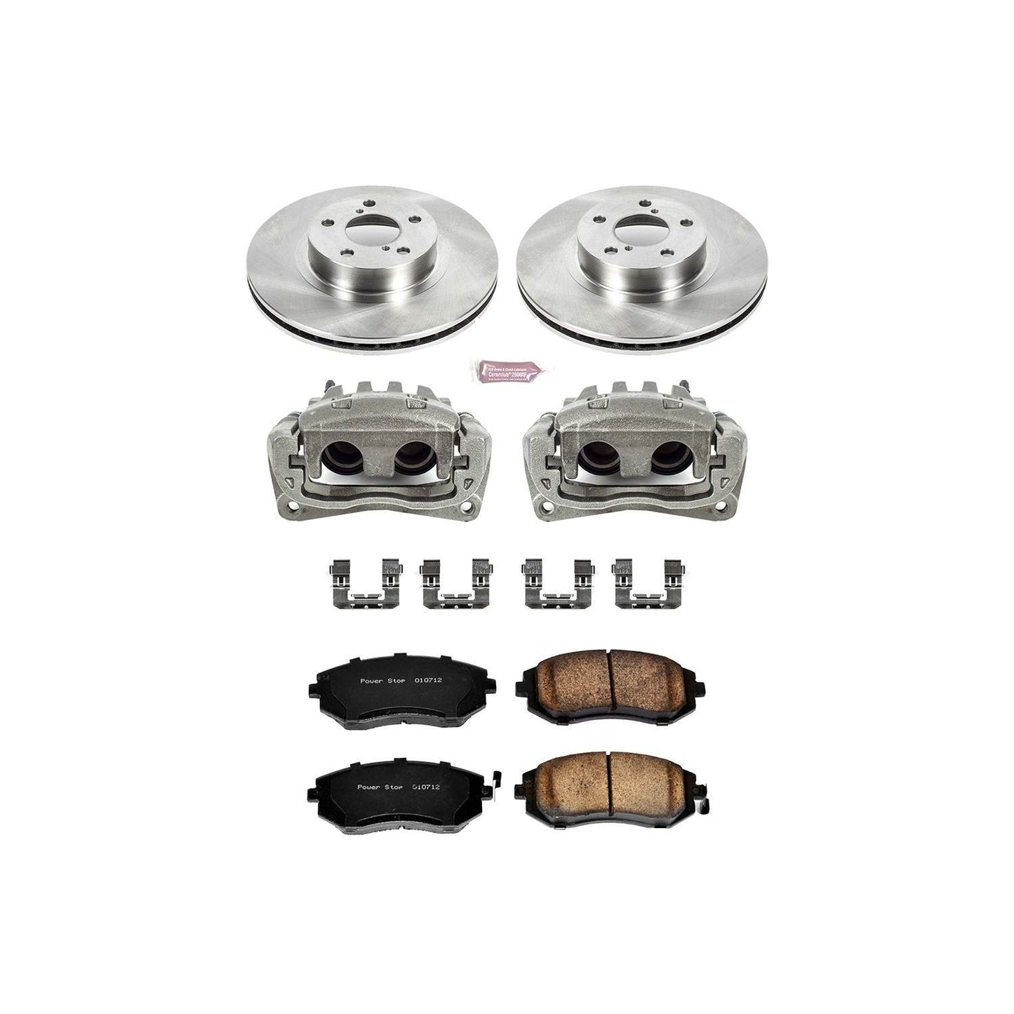 PowerStop Power Stop 05-06 Saab 9-2X Front Autospecialty Brake Kit w/Calipers KCOE1124
