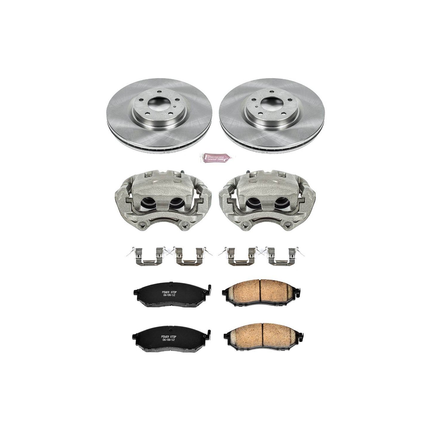 PowerStop Power Stop 05-07 Infiniti G35 Front Autospecialty Brake Kit w/Calipers KCOE112A