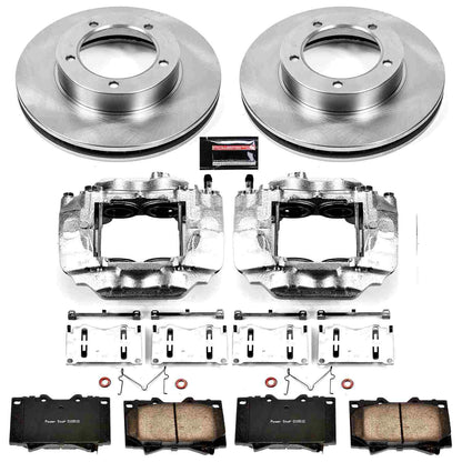 PowerStop Power Stop 03-07 Lexus LX470 Front Autospecialty Brake Kit w/Calipers KCOE1132A