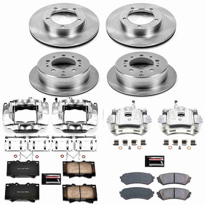 PowerStop Power Stop 03-07 Lexus LX470 Autospecialty Kit w/ Calipers - Front and Rear KCOE1133A