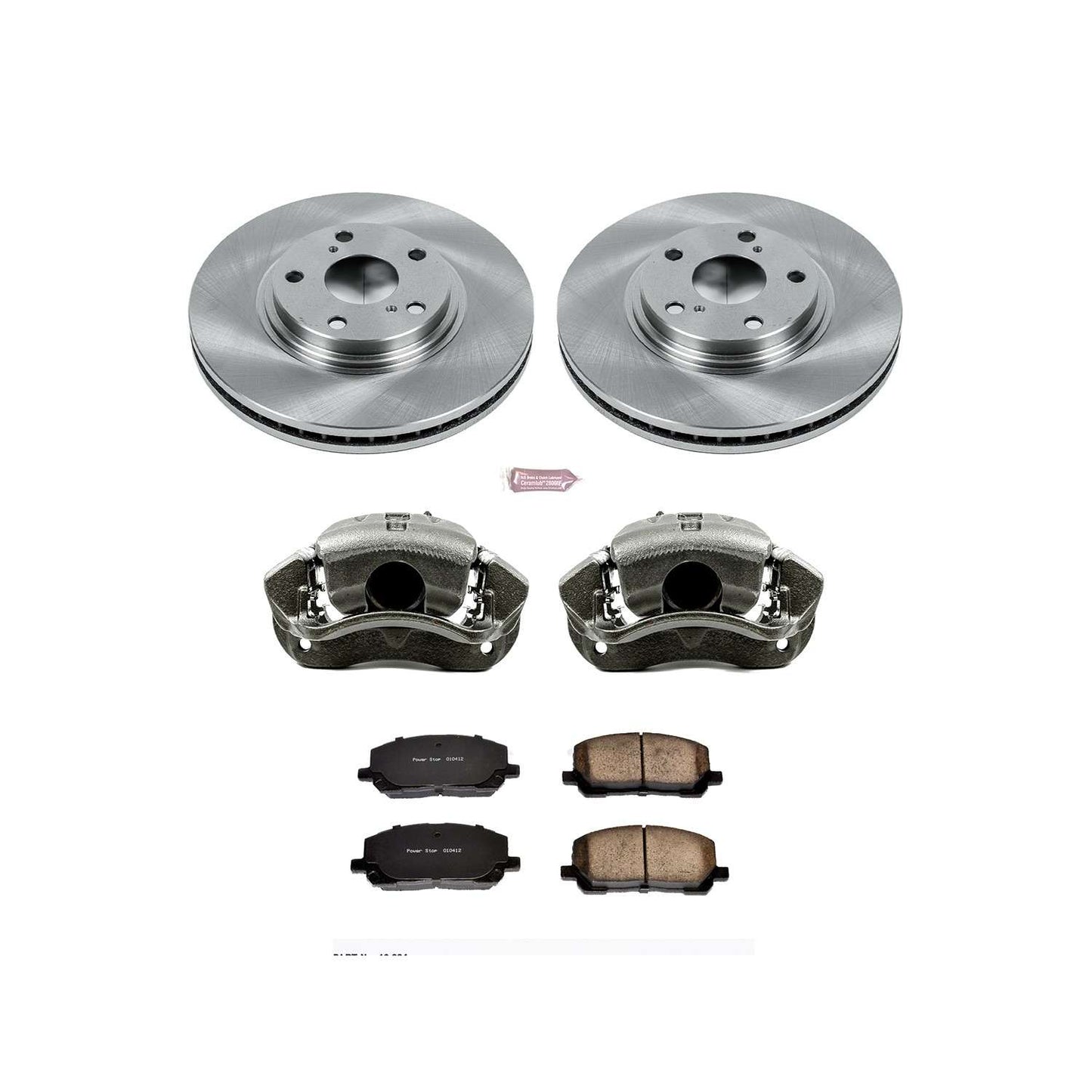 PowerStop Power Stop 01-07 Toyota High Lander Front Autospecialty Brake Kit w/Calipers KCOE1137