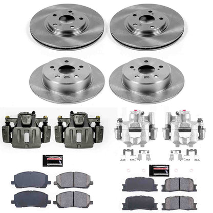 PowerStop Power Stop 01-03 Toyota High Lander Autospecialty Kit w/ Calipers - Front and Rear KCOE1139