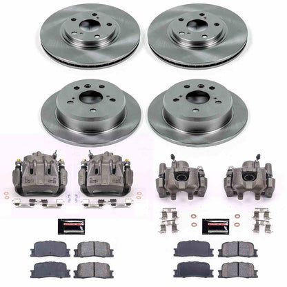 PowerStop Power Stop 04-06 Lexus ES330 Autospecialty Kit w/ Calipers - Front and Rear KCOE1142