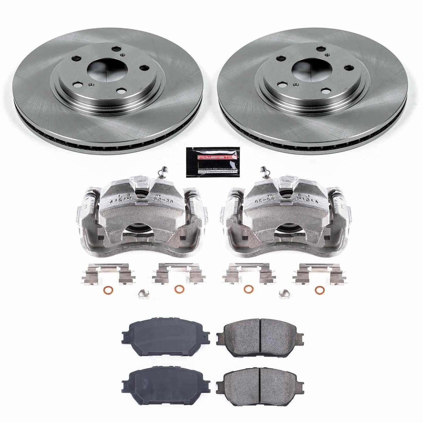 PowerStop Power Stop 02-04 Toyota Camry Front Autospecialty Brake Kit w/Calipers KCOE1143
