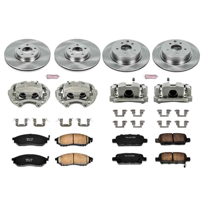 PowerStop Power Stop 08-12 Infiniti EX35 Autospecialty Kit w/ Calipers - Front and Rear KCOE114