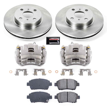 PowerStop Power Stop 01-03 Toyota Prius Front Autospecialty Brake Kit w/Calipers KCOE1153