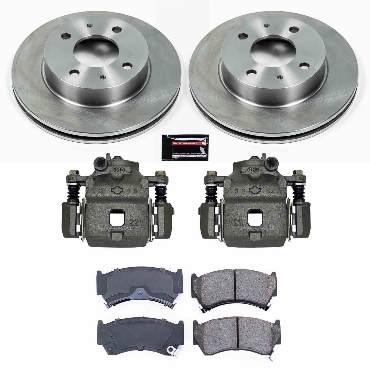 PowerStop Power Stop 95-98 Nissan 200SX Front Autospecialty Brake Kit w/Calipers KCOE1170