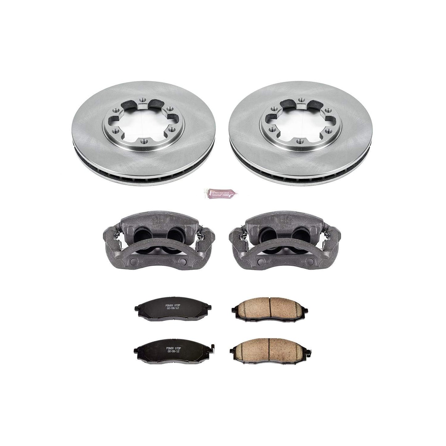 PowerStop Power Stop 03-04 Nissan Frontier Front Autospecialty Brake Kit w/Calipers KCOE1176