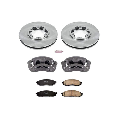 PowerStop Power Stop 03-04 Nissan Frontier Front Autospecialty Brake Kit w/Calipers KCOE1176