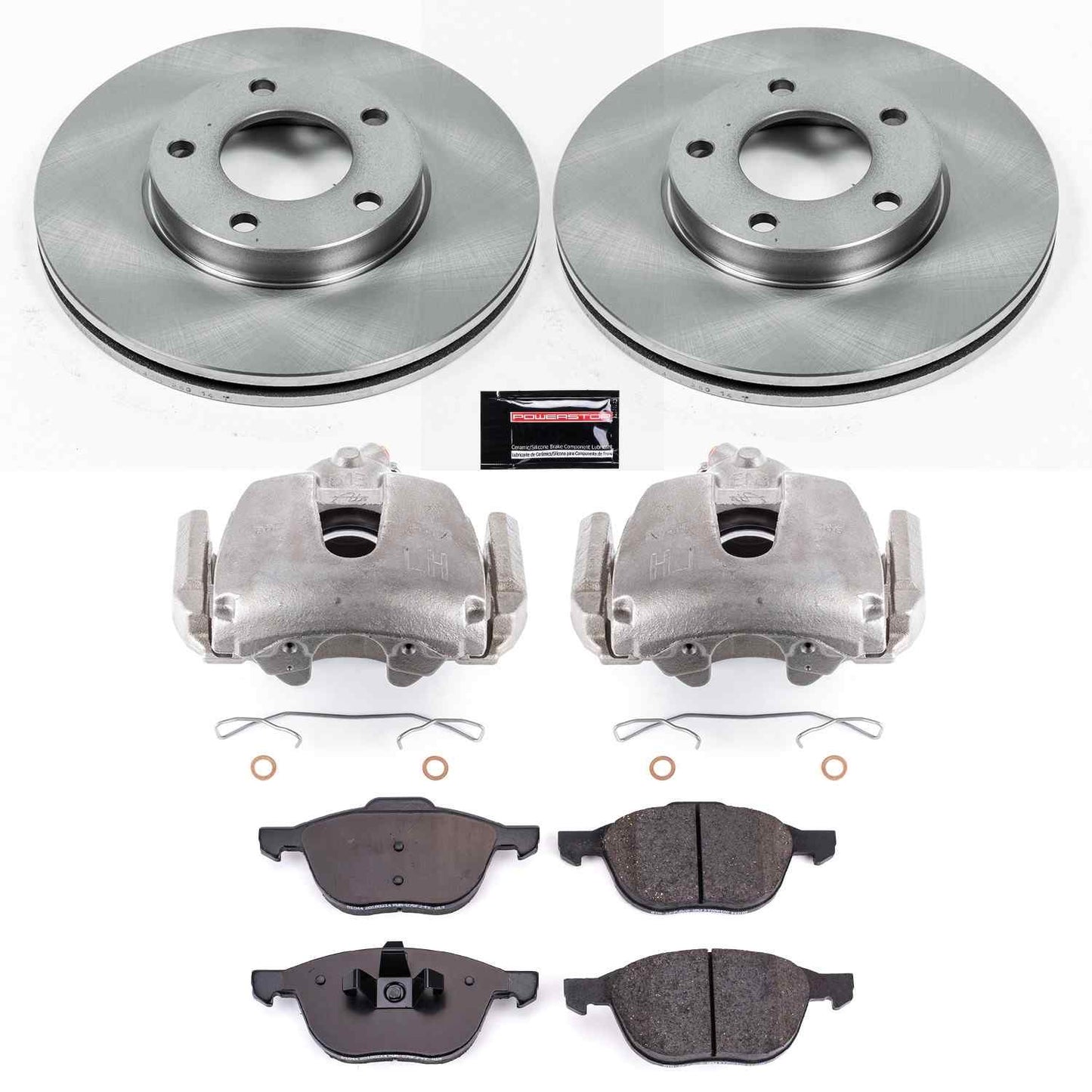 PowerStop Power Stop 08-13 Mazda 3 Front Autospecialty Brake Kit w/Calipers KCOE120A
