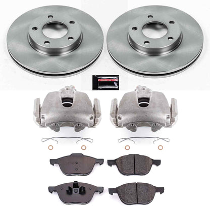 PowerStop Power Stop 08-13 Mazda 3 Front Autospecialty Brake Kit w/Calipers KCOE120A