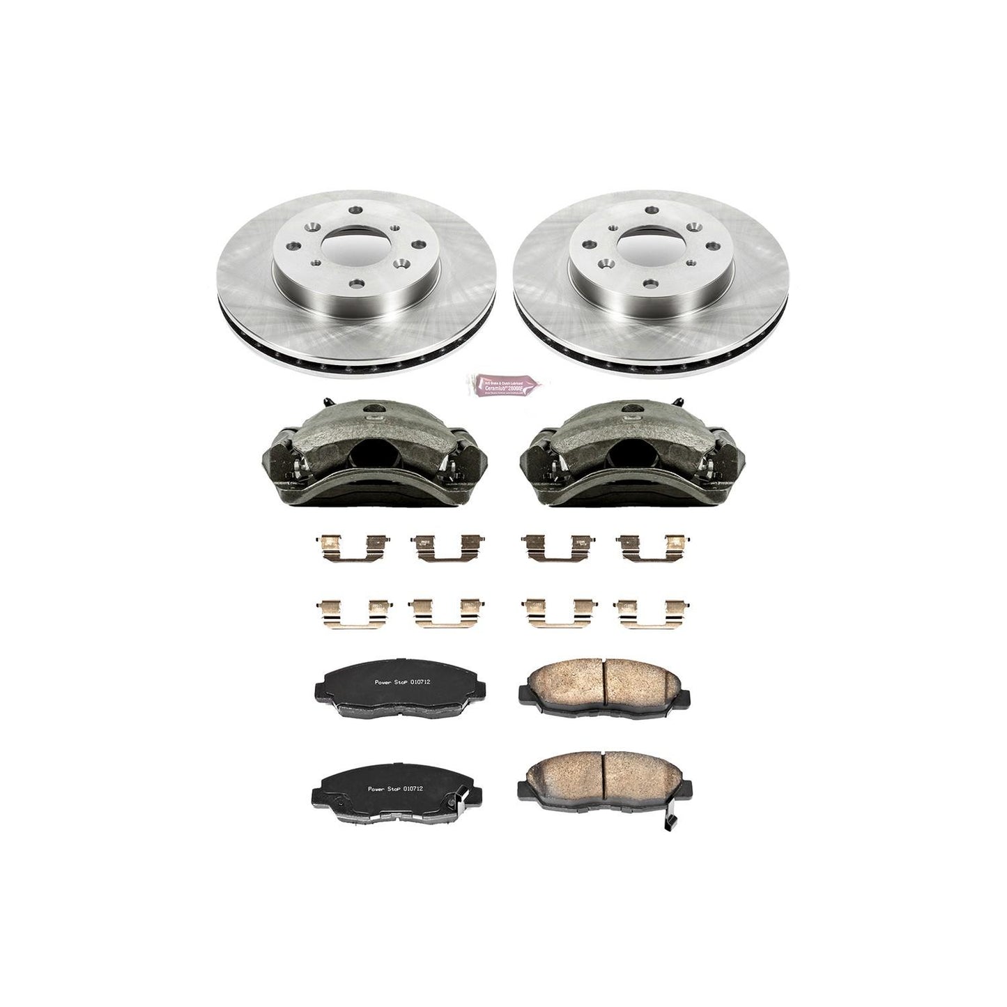 PowerStop Power Stop 98-99 Acura CL Front Autospecialty Brake Kit w/Calipers KCOE1239