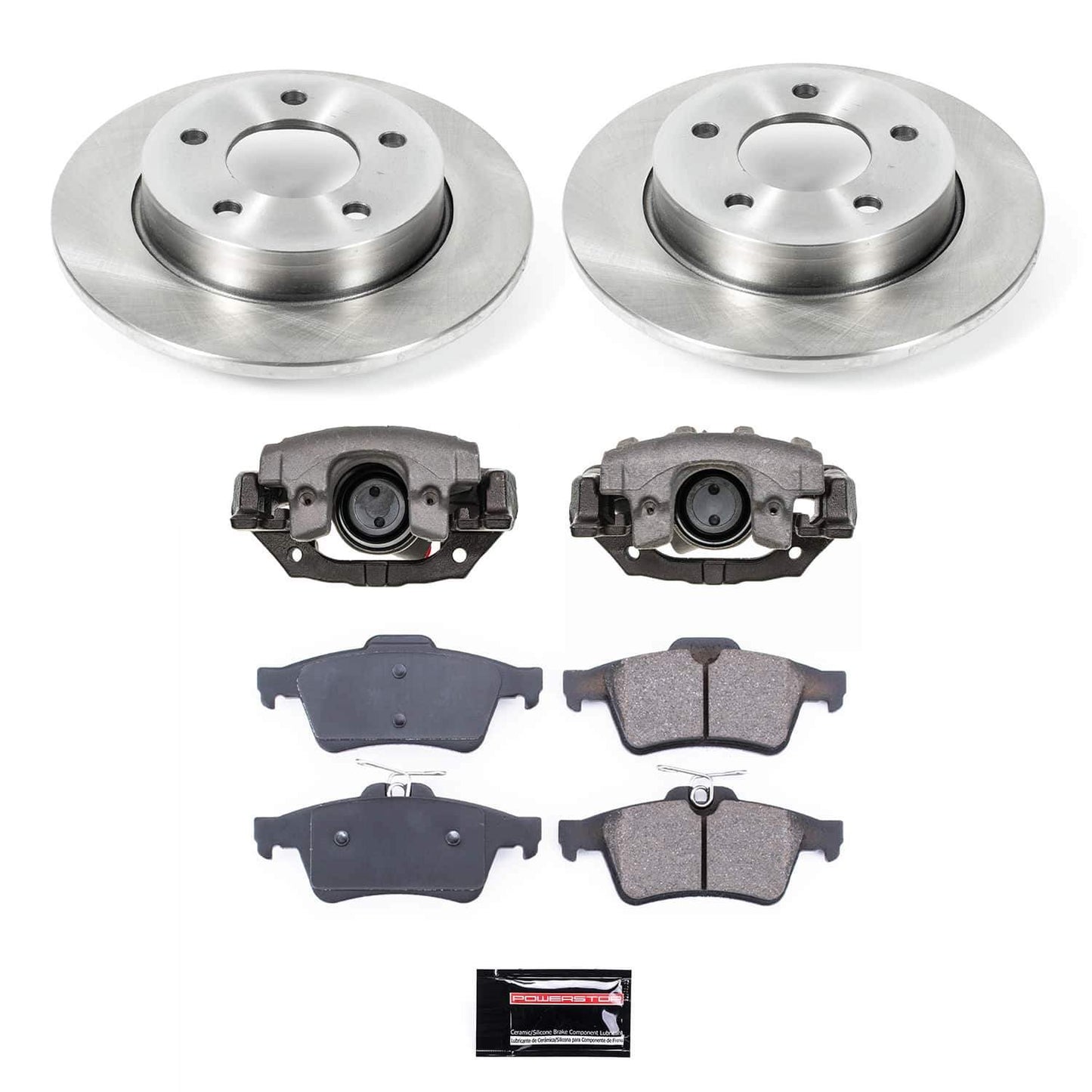 PowerStop Power Stop 10-13 Mazda 3 Rear Autospecialty Kit w/Calipers KCOE123A