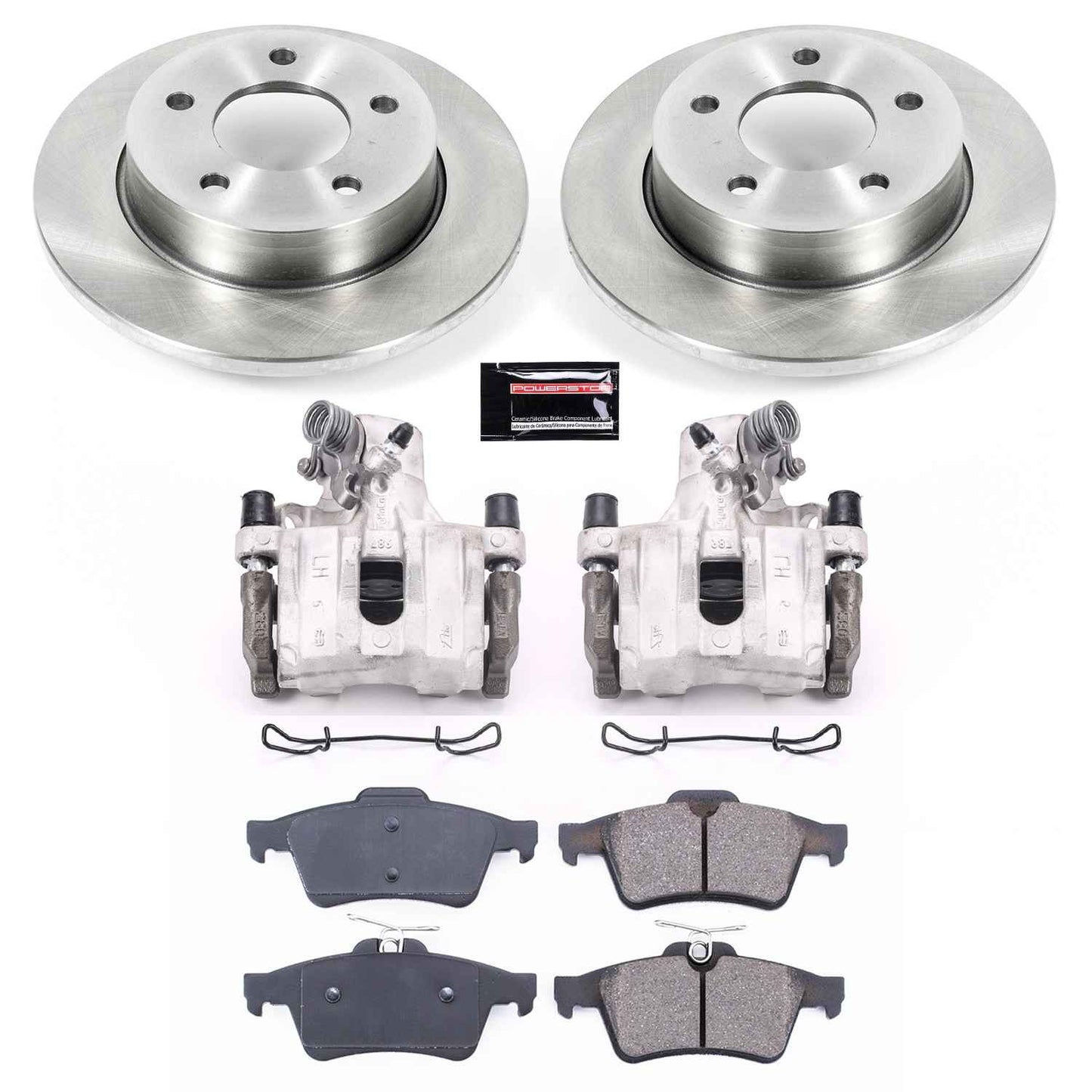 PowerStop Power Stop 06-13 Mazda 3 Rear Autospecialty Brake Kit w/Calipers KCOE123