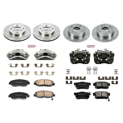 PowerStop Power Stop 98-02 Honda Accord Autospecialty Kit w/ Calipers - Front and Rear KCOE1240A
