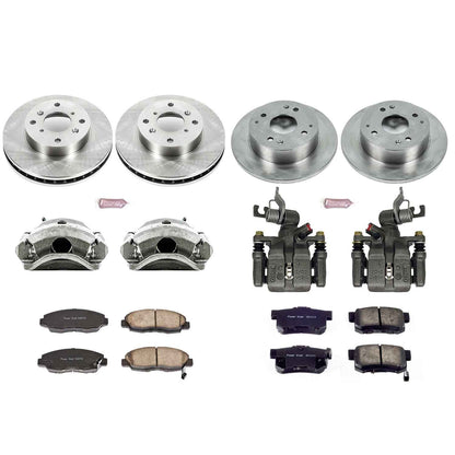 PowerStop Power Stop 98-02 Honda Accord Autospecialty Kit w/ Calipers - Front and Rear KCOE1240B