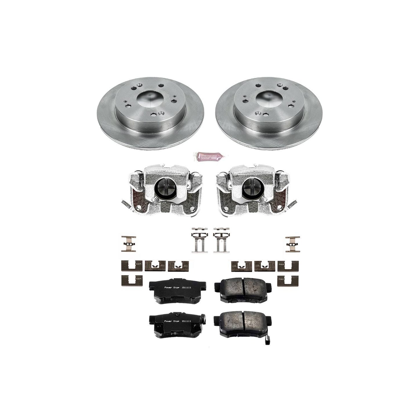 PowerStop Power Stop 13-15 Acura ILX Rear Autospecialty Brake Kit w/Calipers KCOE1243