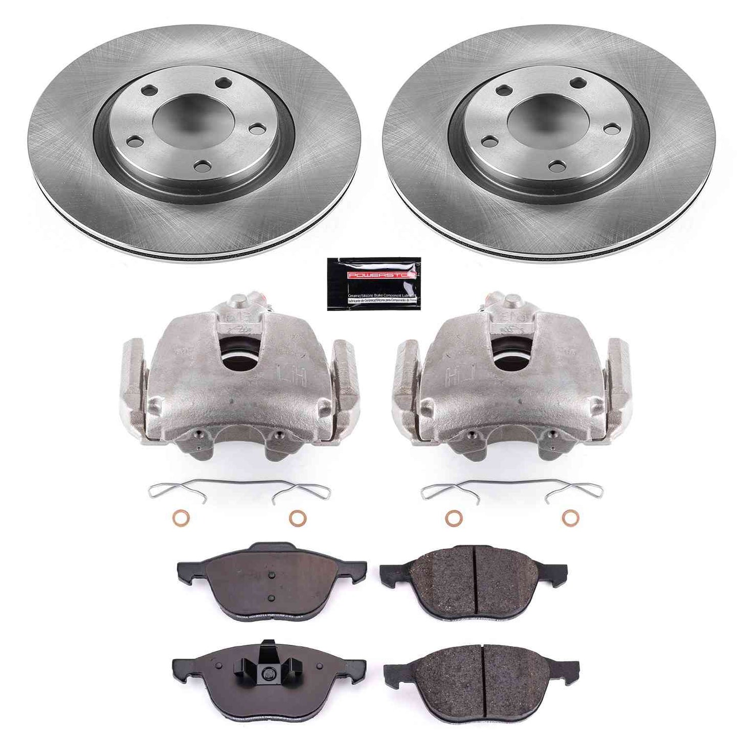PowerStop Power Stop 09-10 Mazda 3 Front Autospecialty Brake Kit w/Calipers KCOE125A