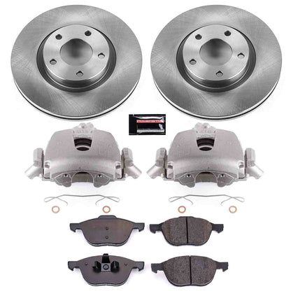 PowerStop Power Stop 2004 Mazda 3 Front Autospecialty Brake Kit w/Calipers KCOE125B