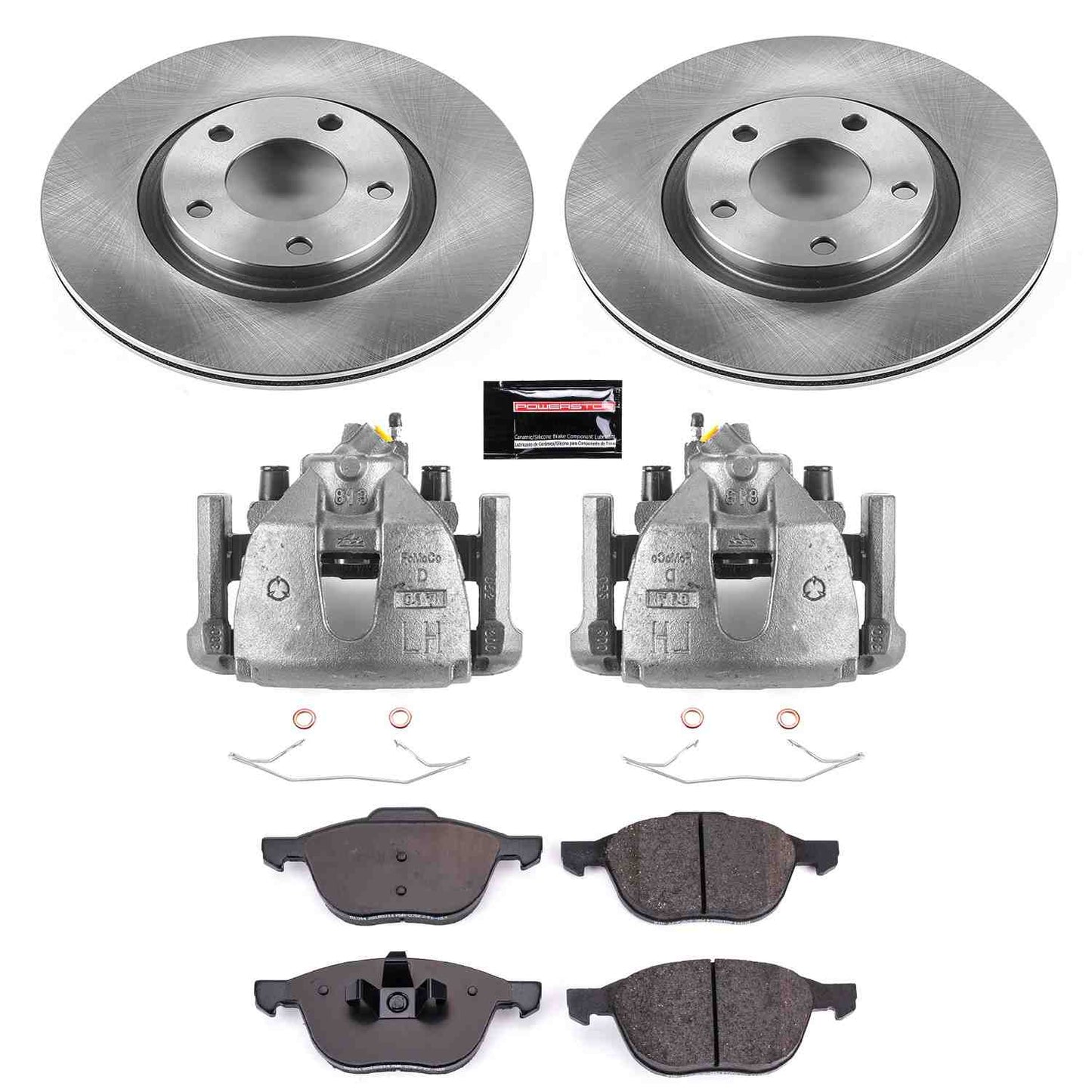 PowerStop Power Stop 2008 Mazda 3 Front Autospecialty Brake Kit w/Calipers KCOE125C