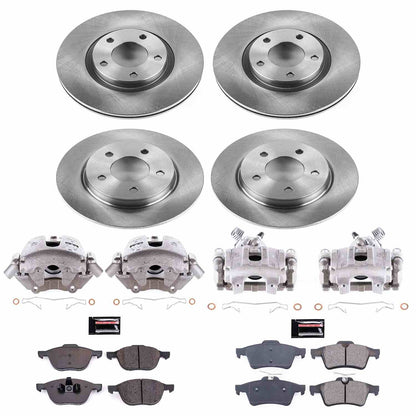 PowerStop Power Stop 05-07 Mazda 3 Autospecialty Kit w/ Calipers - Front and Rear KCOE126B