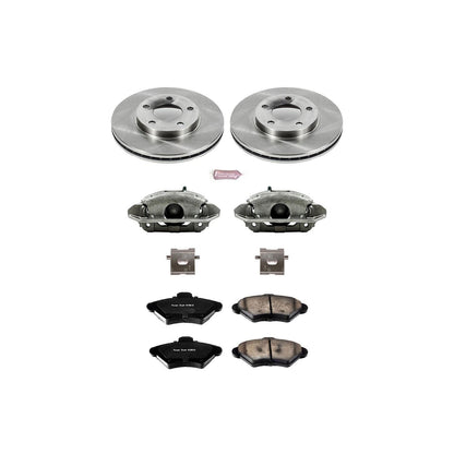PowerStop Power Stop 94-98 Ford Mustang Front Autospecialty Brake Kit w/Calipers KCOE1299