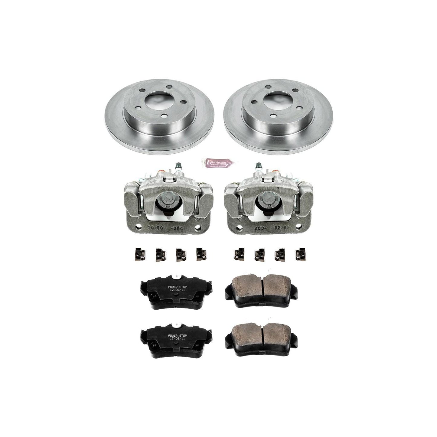 PowerStop Power Stop 94-04 Ford Mustang Rear Autospecialty Brake Kit w/Calipers KCOE1303