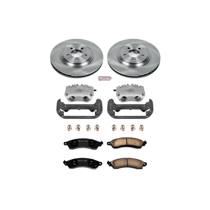 PowerStop Power Stop 1999 Ford Mustang Front Autospecialty Brake Kit w/Calipers KCOE1304C