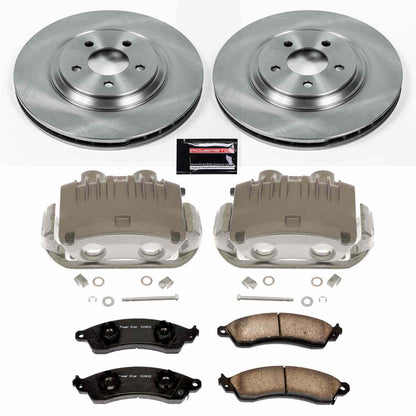 PowerStop Power Stop 98-94 Ford Mustang Front Autospecialty Brake Kit w/Calipers KCOE1304D