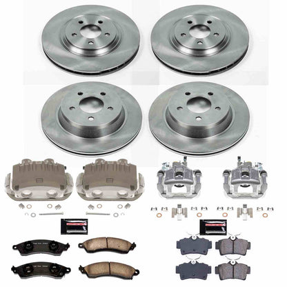 PowerStop Power Stop 98-94 Ford Mustang Autospecialty Kit w/ Calipers - Front and Rear KCOE1305D