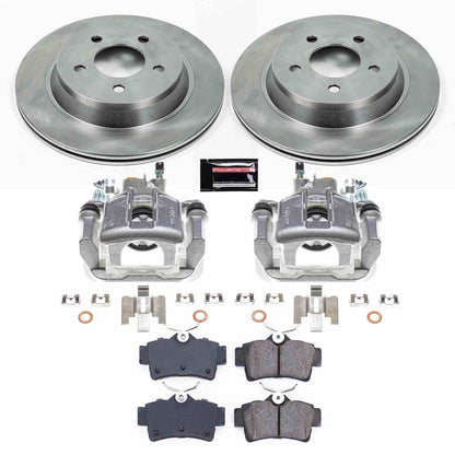 PowerStop Power Stop 94-99 Ford Mustang Rear Autospecialty Brake Kit w/Calipers KCOE1306A