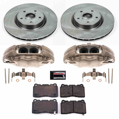 PowerStop Power Stop 05-14 Subaru Impreza Front Autospecialty Brake Kit w/Calipers KCOE131